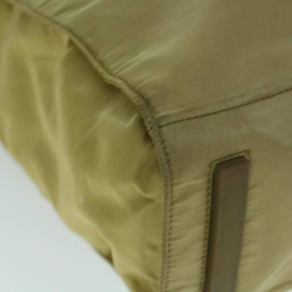 PRADA Tote Bag Nylon Leather Khaki Auth bs8917 - Picture 15 of 16